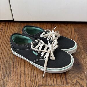 Vans Women's ATWOOD Grey Turquoise Cushioned Skater Sneakers Shoes Size 7